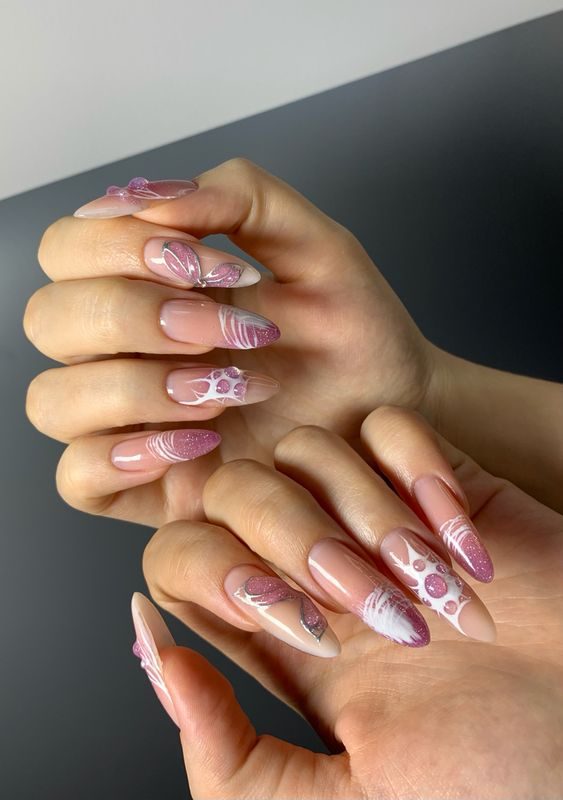 Aquarius Aura Nails Stylish Zodiac Colors