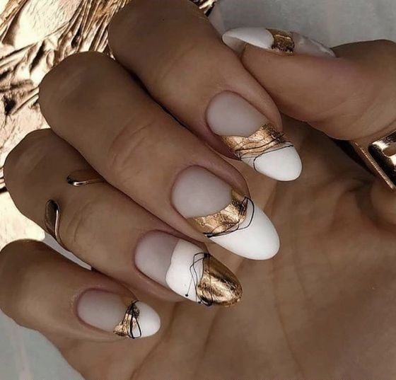 Aquarius Aura Nails Stylish Zodiac Colors