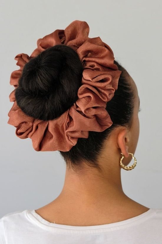 Chic Bun with a Velvet Twist