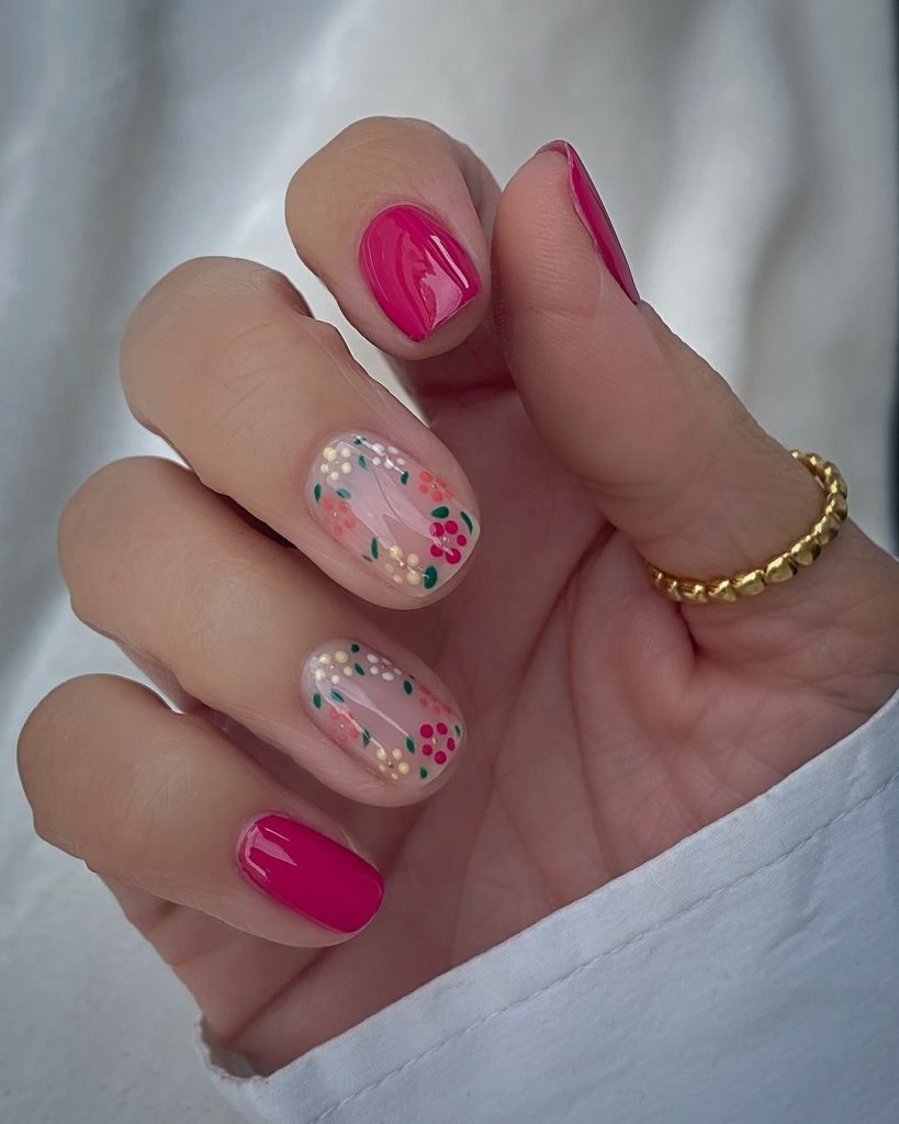Festive Floral Pink