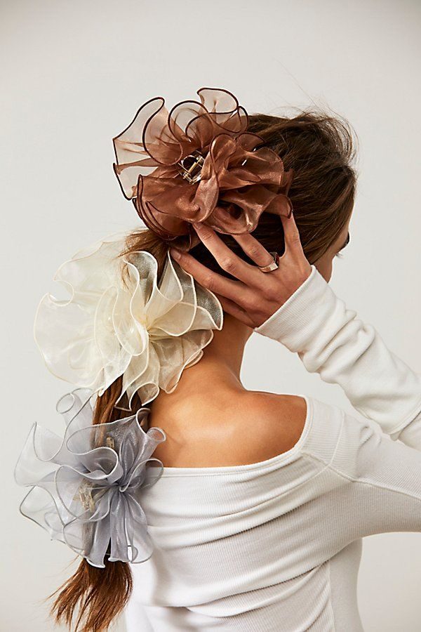 Long Hair with a Ribbon Twist