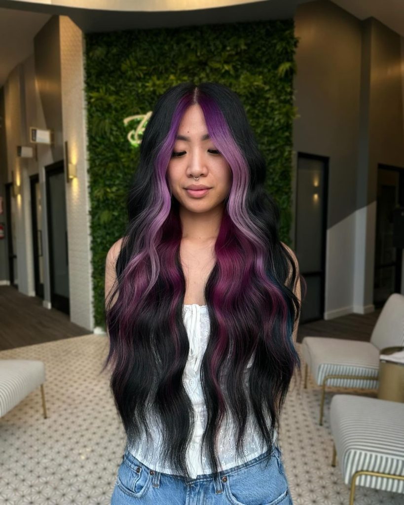 Midnight Amethyst Waves