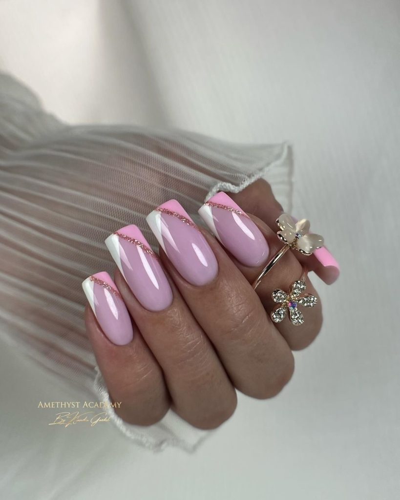 Pink Elegance with Glittering AccentsPink Elegance with Glittering Accents