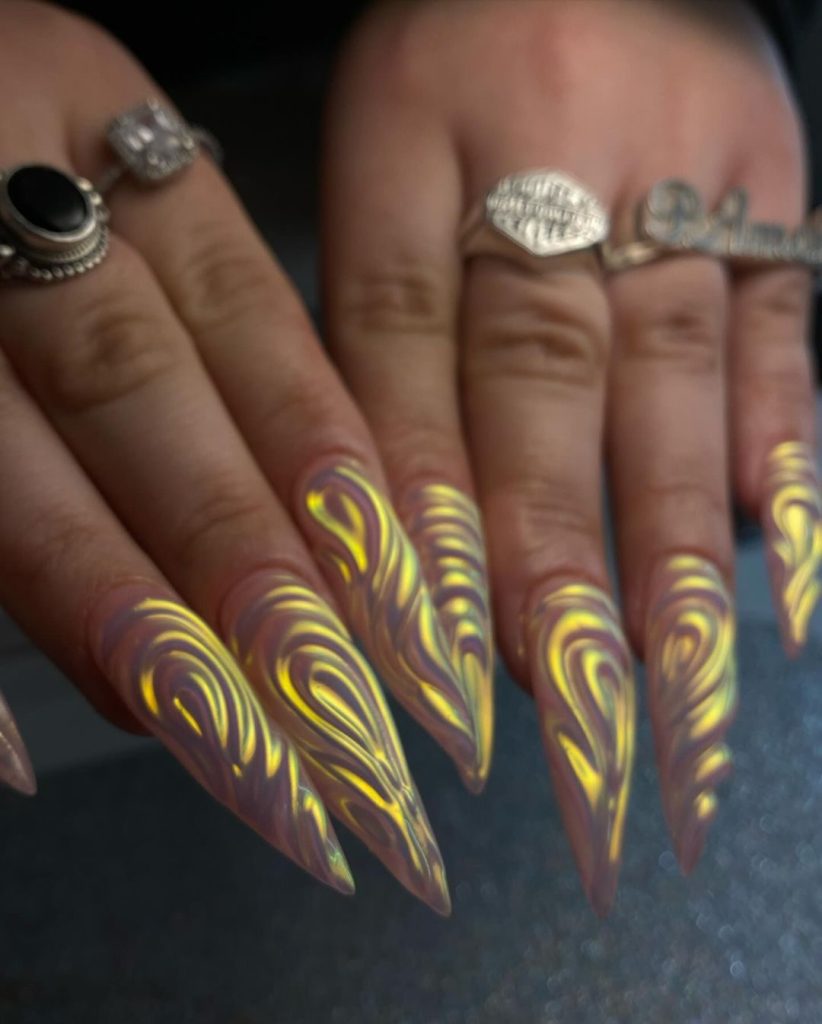 Swirling Yellows and Magnetic Oranges