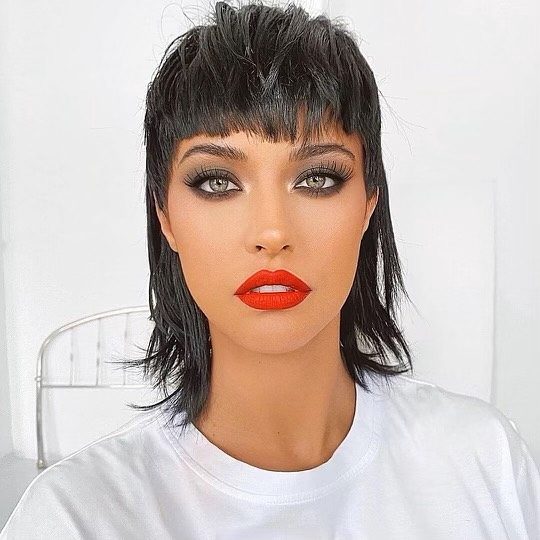 The Bold and the Beautiful Textured Bob with Bangs