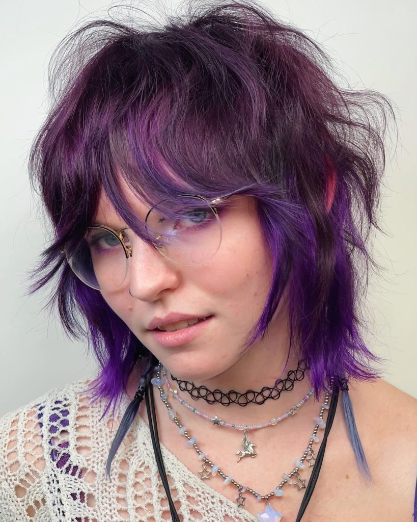 The Edgy Purple Shag