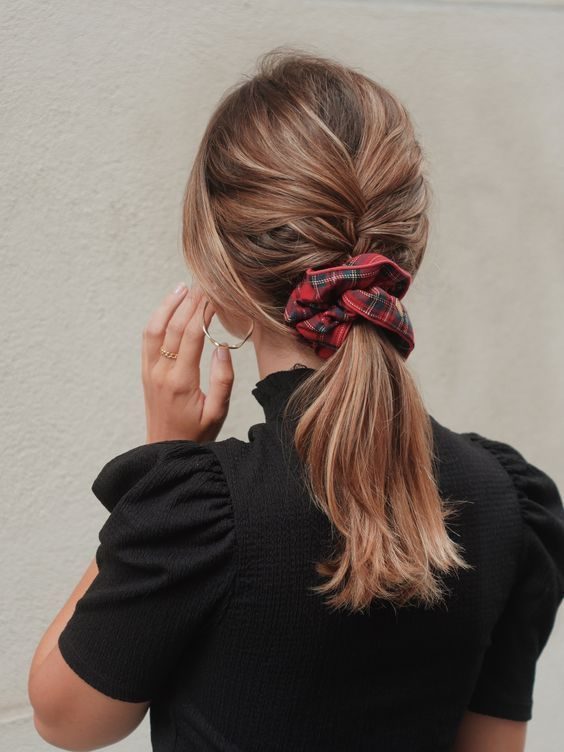 The Plaid Bow Ponytail
