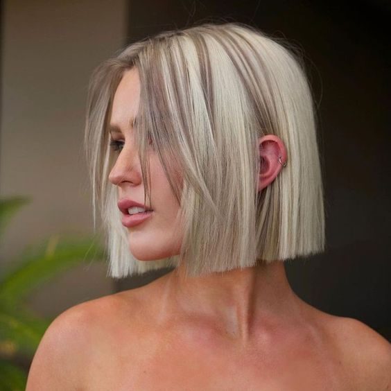 The Platinum Blonde Blunt Bob A Bold Statement