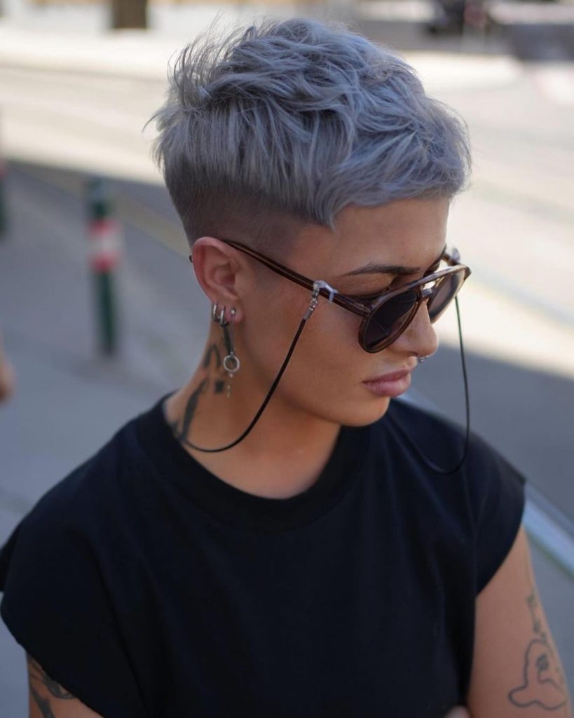 The Sculpted Undercut Pixie