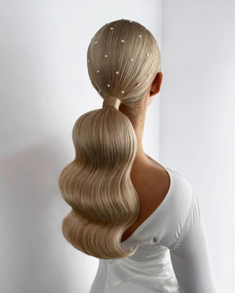 The Sleek and Shiny Ponytail
