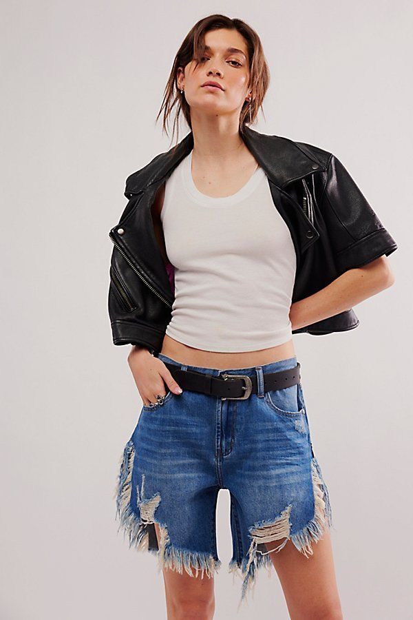 Urban Edge Leather and Denim Fusion