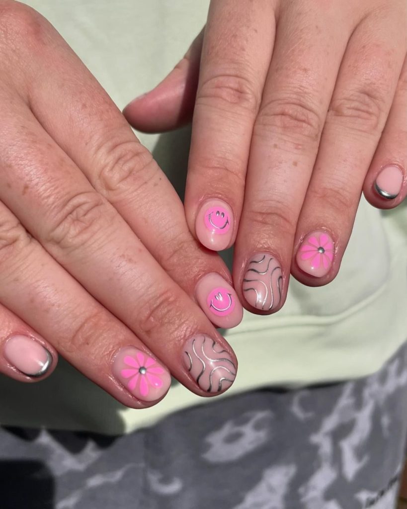 Whimsical Pink and Marble
